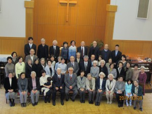 武田 晨一 牧師 最後の礼拝後