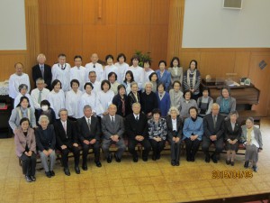 2015年イースター礼拝後(池永倫明先生と共に)